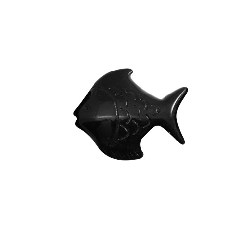 Pesce in Resina 44mm-f.2mm~40cm-9pz Nero