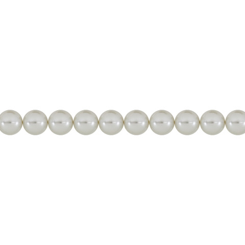 Perla in Plastica ø12mm 1° Qualità 2fl da 75cm ~65pz Bianco
