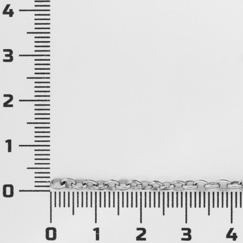Catena Rolò Ovale Sald. in Acciaio Inossid. 3,5x2,6mm fl0,7mm 15mt